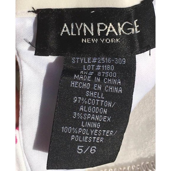 Gorgeous Alyn Paige Semi Formal Strapless Floral Dress Size 5/6 - Picture 4 of 4